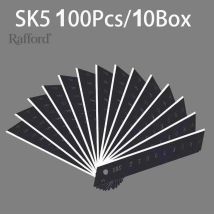 100PCS Carbon Stahl Ersetzen Utility Messer Klinge 100mm * 18mm Schwarz DIY Werkzeug Carving Klingen Für student Büro Schreibwaren BoxCutter