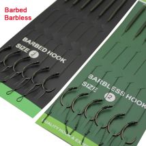 6 stücke Karpfen Angeln Zubehör Widerhaken Haar Rig Angelhaken Bereit Gebunden Rigging Mit Angelschnur Boilie Haken Tackle