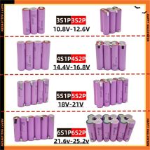 7.4V 12V 14.4V 18V 21V 25.2V 3500/7000mAh 18650 35E 2S1P-6S2P Adatto per la saldatura della batteria del cacciavite 18650 batteria
