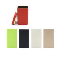 Quadratische Teedose mit mattem Finish, Lebensmitteldose, geeignet für 150 g Teeverpackung, Größe 75 x 75 x 133 mm