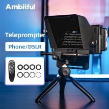 Telefono ambitioso e registrazione DSLR Mini teleprompter Inscriber portatile Teleprompter mobile Video artefatto con telecomando