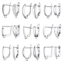 Neue Design Hohl Haken Ohrringe DIY Ohrringe Verschlüsse Haken Für Frau Handgemachte 925 Sterling Silber Schmuck Machen Zubehör