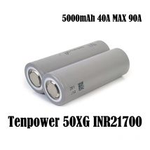 1-20pcs Tabless Tenpower TP 50 XG INR21700 Lithium Battery 90A 21700 5000mAh 3.6V High-Discharge Rechargeable Power Cell Grade A