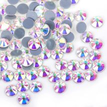 Top-Qualität, besserer DMC-Kristall, AB/kristallklar, superheller Glas-Strassstein zum Aufbügeln, Hotfix-Strasssteine für Stoffbekleidung/Nagelkunst