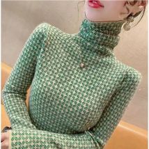 Neuer Pullover mit hohem Pullover-Ausschnitt, modischer und stilvoller Slim-Fit-Pullover für Herbst und Winter, beliebtes Strickoberteil