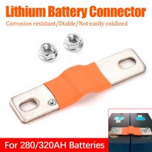 1/10pcs 280Ah 302Ah 310Ah 320Ah 12V Busbar Lifepo4 Battery Flexible Copper Connector 74mm 400A for Lifepo4 Battery Use