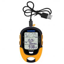 Multifunktions-LCD-Digital-GPS-Höhenmesser, Barometer, Kompass, tragbar, Outdoor, Camping, Wandern, Klettern, Höhenmesser mit LED-Taschenlampe