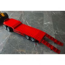 RC-Metall im Maßstab 1:14, 4 Achsen, komplettes Anhänger-Heckbrett für ferngesteuerte Traktor-LKW-Autoanhänger-Modell mit Batterie, Spielzeug TH23496