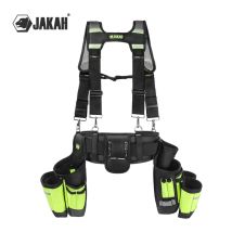 Jakah Cinturón de Herramientas, Plataforma de Herramientas, Durable, Bolsa de Herramientas Organizador de Cinturón de Herramientas Premium con Correa de Cintura Ajustable Soporte para Martillo HL047