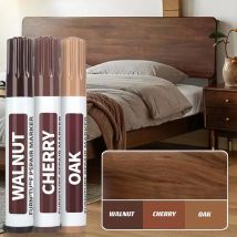 3 pz/set Penna per Riparazione Mobili Pennarelli per Legno per Graffi Chip e Touch-Up Riempitore di Legno Impermeabile per Armadi Tavoli Pavimenti