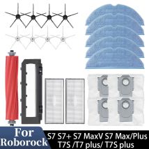 für Roborock Mop Ersatzpads Q7 Max, Q7 Max+, Q7 Plus, T8 /T8 S5 Roboter-Mikrofaser-Baumwoll-Mopptuch