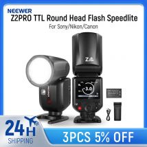 NEEWER Z2 PRO 2.4G TTL Flash a testa tonda Speedlite compatibile con Sony/Nikon/Canon Wireless compatibile con Godox Flash