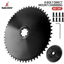 WUZEI Rennrad Kettenblatt 8 Schrauben Narrow Wide Kettenblatt Fahrrad 40 42 44 46 48 50 52 54 56 58T Krone für SRAM Force AXS Kurbel