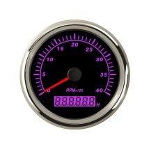 85mm 0-4000RPM Tachometers Gauges Auto Boat Use Rev Counters 1-300 Speed Ratio with Hourmeters Green Orange Blue Red Backlight