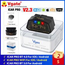Vgate iCar Pro ELM327 WIFI skaner obd2 kompatybilny z Bluetooth 4.0 dla androida/IOS samochodowe