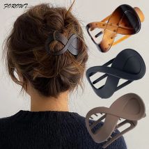 Frauen Große Haar Klemme Haar Clip Nahtlose Kunststoff Entenschnabel Klaue für Frauen Mädchen Einfache Haarnadeln Styling Werkzeuge Haar Zubehör