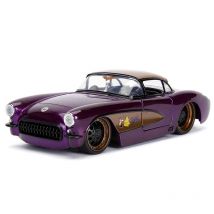 JADA 1:24 Corvette 1957 Legierungsauto, Druckguss- und Spielzeugfahrzeuge, Automodell, Miniaturmodellauto für Kinder