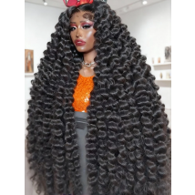 Glueless 13x6 HD Precut Lace Water Wave Wear And Go Wigs Human Hair For Women Deep Wave Lace Front Wig 100% human hair quality