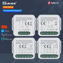 GIRIER Tuya ZigBee 3.0 Modulo Smart Switch Nessun cavo neutro richiesto Smart Home, Casa