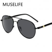 Luxus männer Polarisierte Sonnenbrille Fahren Sonnenbrille Für Männer Frauen Marke Designer Männlichen Vintage Schwarz Pilot Sonnenbrille UV400