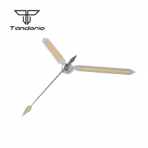 Tandorio White Edge Mod Pilot 50-Fathoms Series NH35/PT5000/ Miyota 8215 Watch Hands Luminous Replacement Watch Hands Parts