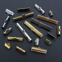 50 Stück Cove-Verschlüsse, Kordel-Endkappen, Schnur, Band, Leder, Clip, DIY-Schmuckherstellung, Zubehör für Halskette, Armband, Verbindungsstücke