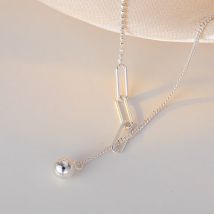 925 Sterling Silver Woman Necklace Simple Charm Personality Clavicle Chain Choker Birthday Gift for Friends Exquisite Jewelry