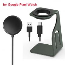 Metall-Ladeständer für Google Pixel Watch 1, kabellose Ladestation, Dock-Basis, rutschfeste Halterung für Google Smartwatch-Ladegerät