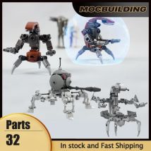 Movie Seris Space Battle Droids Model Building Blocks Robot Fighting Weapons DIY Assemble Creative Bricks Children Toy Xmas Gift