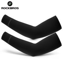 ROCKBROS Manicotti per bicicletta in seta di ghiaccio Protezione estiva traspirante per il braccio da ciclismo Protezione solare UV per esterni Manicotti per bici da strada MTB sportivi