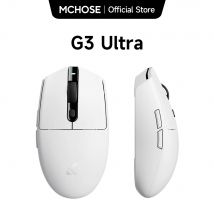Mouse da gioco ultra wireless MCHOSE G3 Velocità di polling 8K Sensore ottico PAW 3395 26k DPI 64g Connessione tri-modale ultraleggera