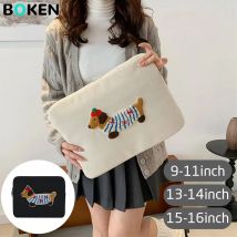 Cute Dog Laptop Sleeve Bag 13 14 15 16 Inch for MacBook Air/Pro, HP,Dell Notebook Bag Portable Tablet Pouch Bag 9 11 iPad Tablet