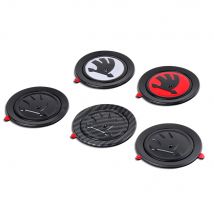 Auto Lenkrad Emblem Aufkleber Aufkleber für Skoda Rapid Fabia Octavia Yeti Superb VRS Scala Kodiaq Karop Kamiq Auto Dekoration