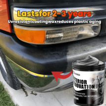 Off-road vehicle plastic repair agent - PP/PVC/ABS material renovation wax - sustainable use for 2-3 years, black gloss plastic