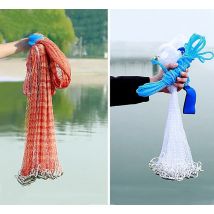 Lawaia Linea multifilamento/Monofilamento Lenza Rete da pesca Rete da pesca con piombo in acciaio Rete da pesca per lancio a mano all'aperto