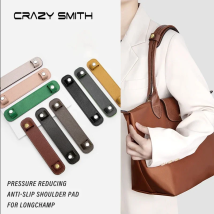 CRAZYSMITH Dekompressions-Schulterpolster für Longchamp Leder, Schulterstütze, Achseltasche, Befestigungsclip, rutschfeste Tragetasche, Zubehör