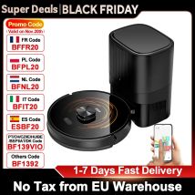 Robot aspirapolvere K30 con autosvuotamento, doppio laser, lampada UV, mappa multipiano, aspirazione 50000PA per stazione, tempo di runing di 240 minuti