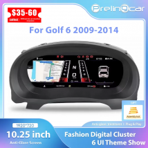 Grupo de instrumentos digitales de 10,25 pulgadas para Volkswagen Golf 6 MK6 2009 11 12 13 2014 años, Panel LCD, velocímetro, medidor Virtual