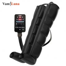 Massaggiatore per Gambe a Compressione d'Aria con 6 Camere e Display LCD per Recupero Atleti e Massaggio Polpacci