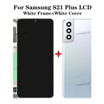 Super OLED With Frame For Samsung Galaxy  S21+ G996F S21Plus G996 G9960 G996U Display Touch Screen Digitizer +With Black Cover