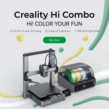 Stampante 3D Creality Hi, ultima tecnologia di stampa multicolore con sistema di filamenti a colori CFS