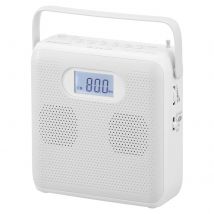 Lettore CD portatile Bluetooth con altoparlanti USB/MP3 e radio FM design verticale con DC 5V e alimentazione a batteria
