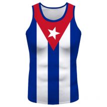 Kuba Weste DIY kostenlos maßge schneiderte Name Tank Top Nation Flaggen Spanisch Land Cu Ernesto Guevara Druck Foto kubanischen ärmellosen Hemd