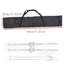 Borsa da sci portatile da 182 cm in poliestere impermeabile con cerniera e maniglia per un facile trasporto