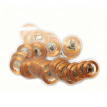 100 Teile/satz 5200 T5577 Transparente Münze Karten RFID Tag keyfob 125KHz ID Runde Durchmesser 25mm Wiederbeschreibbare Replikation Zugang schlüssel