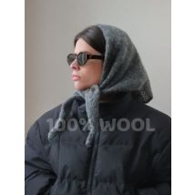 Szal zimowy damski ze 100% wełny, długi, ciepły szal z kaszmirem, hidżab, jednolity szal damski, narzutka, damska pashmina, bandana, chusta na głowę, nowy