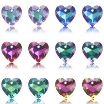 14mm Kristall Österreich Liebe Herz Anhänger Lose Strass Charms Glas Schmuck Edelsteine Perlen für DIY Halskette Schmuck Machen 20Stk