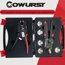 Zestaw szczypiec do zaciskania końcówek DuPont z pięcioma końcówkami i zestaw narzędzi do zdejmowania izolacji z przewodów do zacisków samochodowych