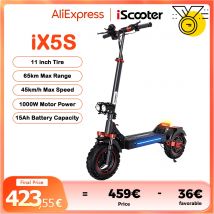 Skuter elektryczny IX5s 15Ah 1000W power hulajnoga antypoślizgowy Off Road pneumatyczny ogień 65km rząd 45 km/h skuter
