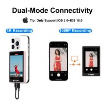 Schermo magnetico per monitor selfie Vlog per telefono, utilizzando la fotocamera posteriore del telefono per iPhone16 pro max 15 14 13 Selfie Vlog Live Stream TikTo